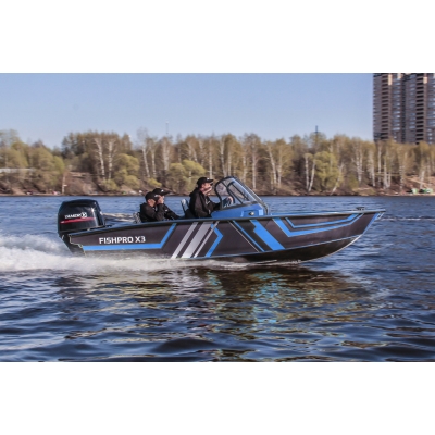 Алюминиевая лодка Fishpro X3 с YAMER EF100 (4-х тактный, инжектор)