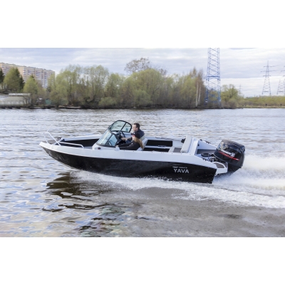 Алюминиевая лодка Yava XL BowRider с мотором YAMER EF130 (4-х тактный, инжектор)